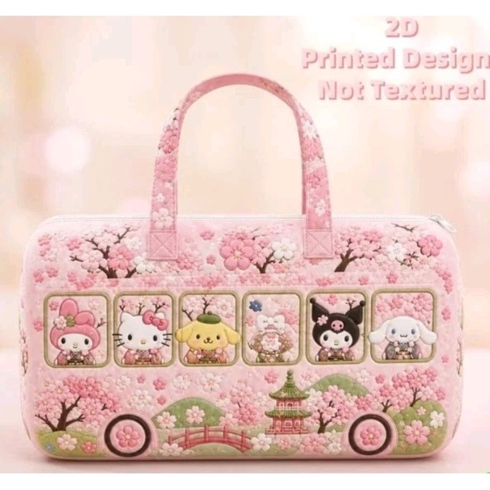 New Hello Kitty Sakura Japanese Style Tote Pink